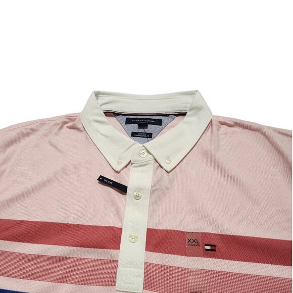 Tommy Hilfiger Men's Short-Sleeve THFLEX Polo Shirt Slim Fit XXL - Picture 10 of 13